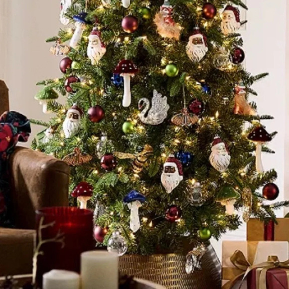 Midnight Magic Red Velvet Mushroom Christmas Ornament, NWT - Picture 4 of 8